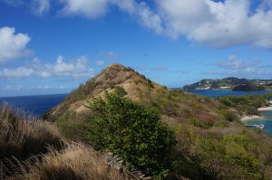 Signal Point, with Martinique a shadow in the distance on the left