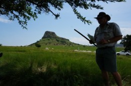 Ken Gillings with his stick(!) at Isandlwana. His war cries and acting was superb.