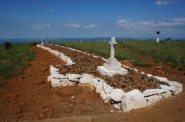 The British burial ground on Spion Kop.